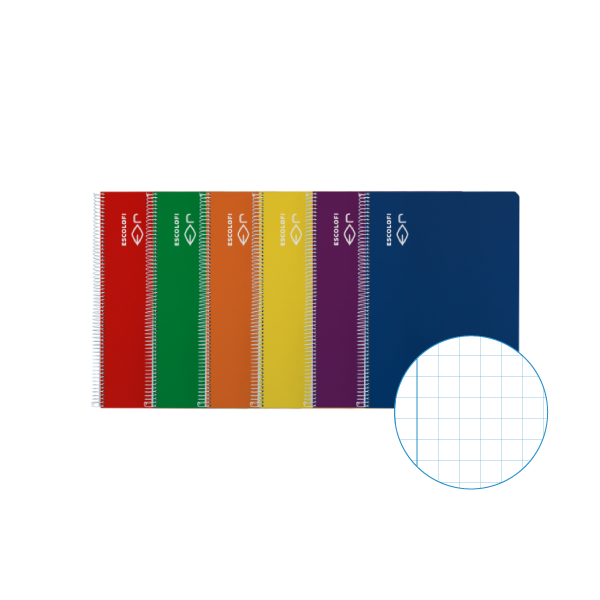 Cuaderno Escolofi tapa dura 4° 50 h. cuad. 5x5