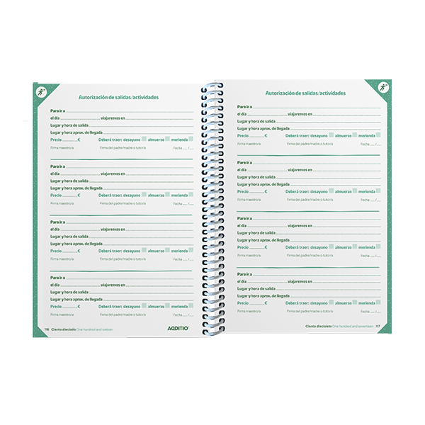 Agenda Planet semana vista primaria Additio A5