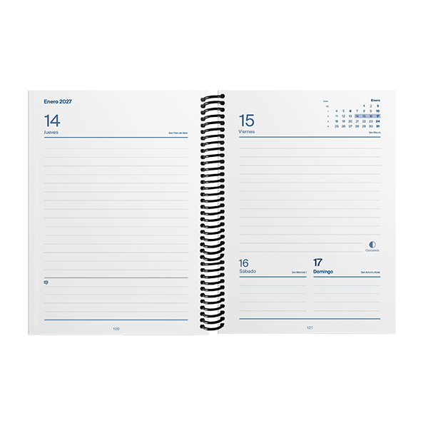 Agenda universal día página Additio A5