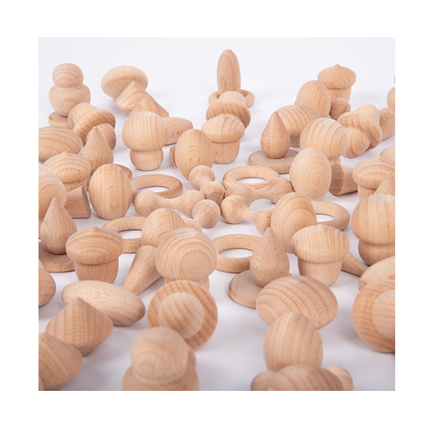 Tesoros madera. Kit 120 piezas