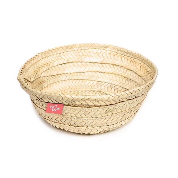 Cesta palma natural Ø27 cm