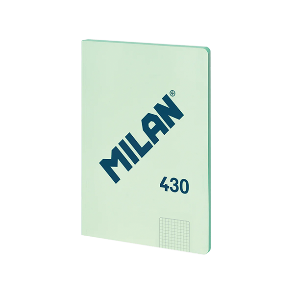 Libretas Milan 430 since 1918 A4 cuadricula 5x5 Verde