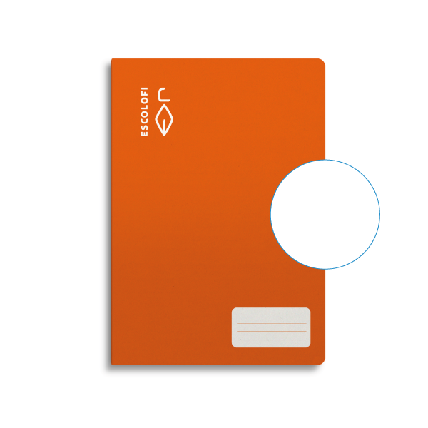 Libreta Escolofi 32 h. 4° liso Naranja
