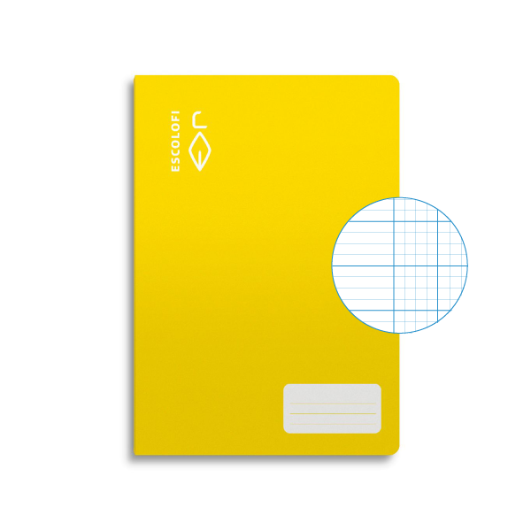 Libreta Escolofi 50 h. f° mil. 3x3x16 margen Amarillo