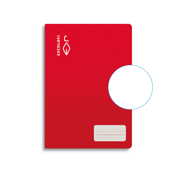 Libreta Escolofi 50 h. f° liso Rojo