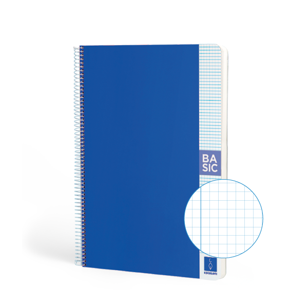 Cuaderno Escolofi Basic A4 80 h. 80 g 4x4 Azul oscuro