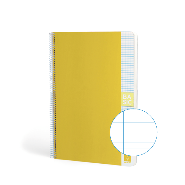 Cuaderno Escolofi Basic A4 80 h. 80 g Horizontal Amarillo