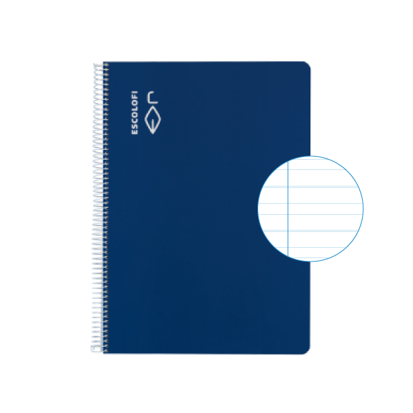 Cuaderno Escolofi f° 50 h. pauta montesori 3,5 Azul
