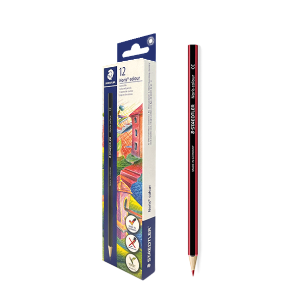 Lápiz Staedtler colour 185 Rojo. Caja 12 u.