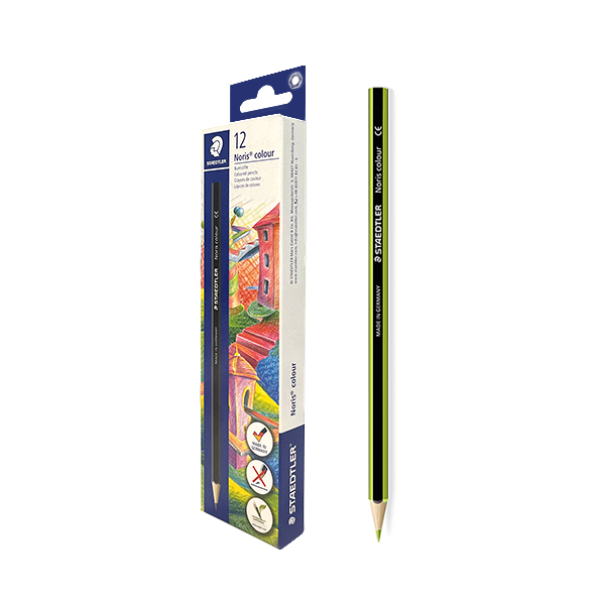 Lápiz Staedtler colour 185 Verde claro. Caja 12 u.