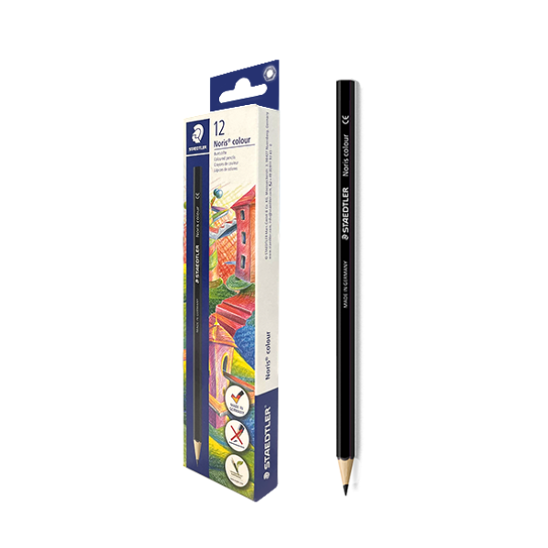Lápiz Staedtler colour 185 Negro. Caja 12 u.