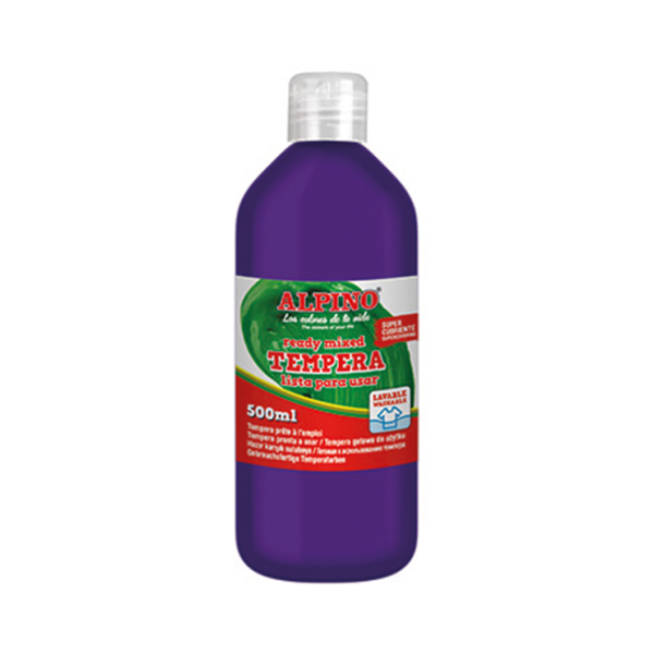 Témpera superlavable Alpino 500 ml Violeta