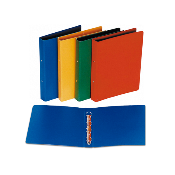 Carpeta 4 anillas 25 mm cartón gofrado Verde