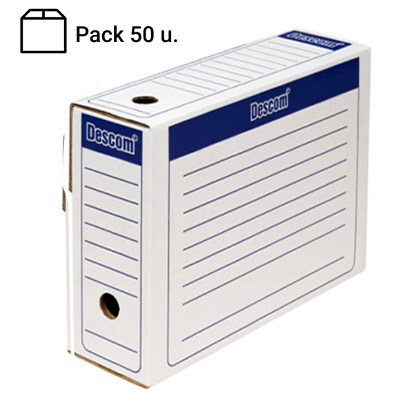 Archivador definitivo folio prolongado Descom. Pack 50