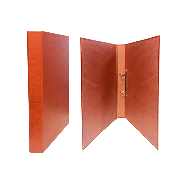 Carpeta 2 anillas 25 mm  fº cartón forrado símil cuero