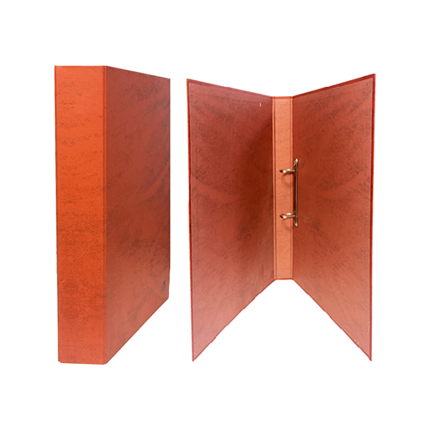 Carpeta 2 anillas 40 mm  fº cartón forrado símil cuero