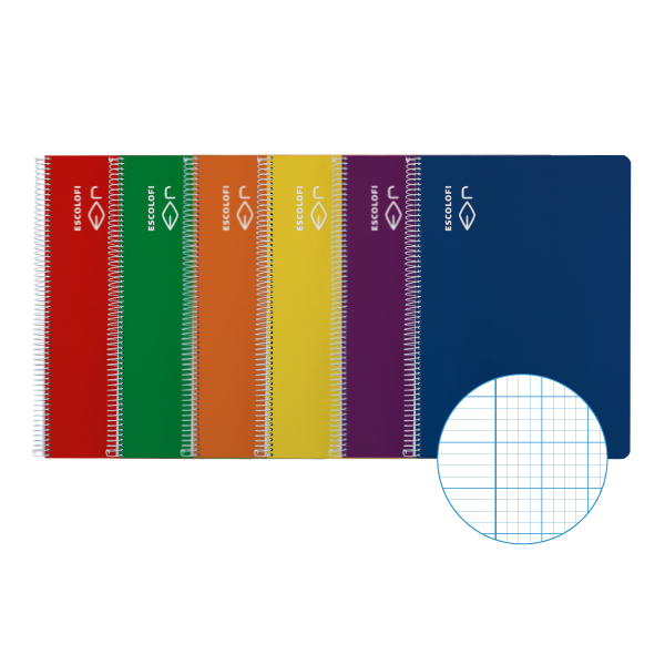 Cuaderno Escolofi tapa dura f° 50 h. mm 2x2x16
