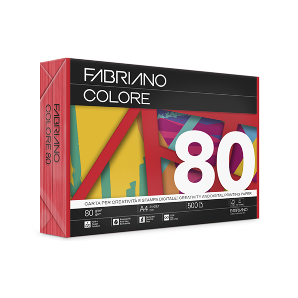 Papel colores A4 Fabriano Colore 500 h. 80 g