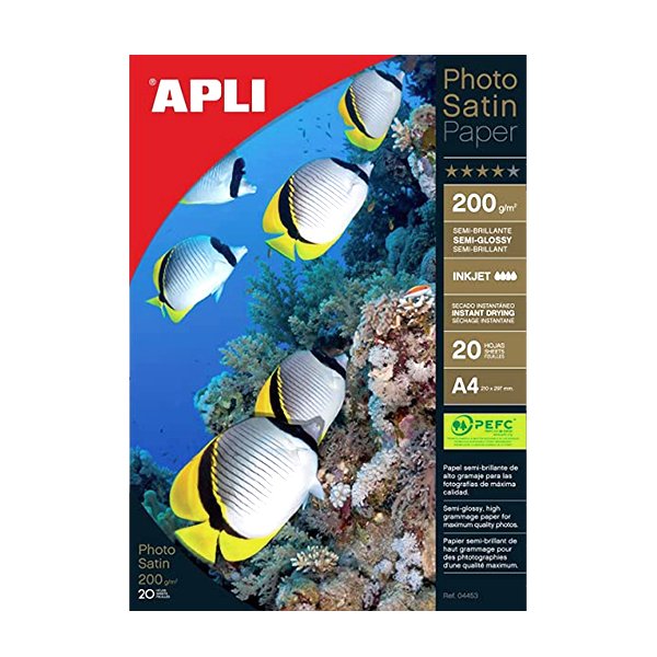 Apli photo satin A4 60 h. 200 g.