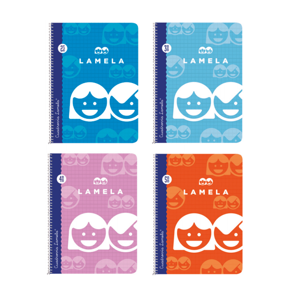 Cuaderno cuadrovia Lamela 4° tapa blanda 40 h.