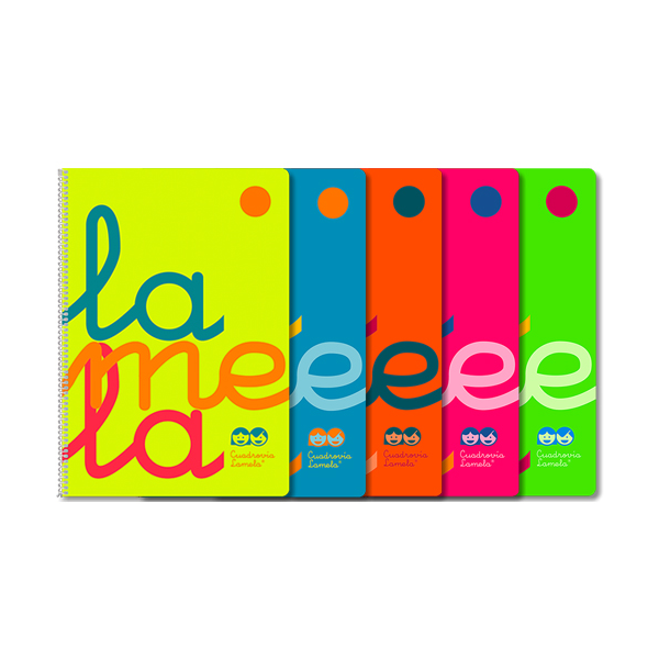 Cuaderno cuadrovia Lamela f° tapa pp. 2,5 mm