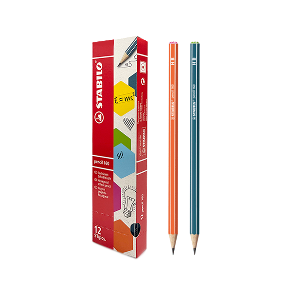 Lápiz Stabilo Pencil 160 HB. Caja 12 u.