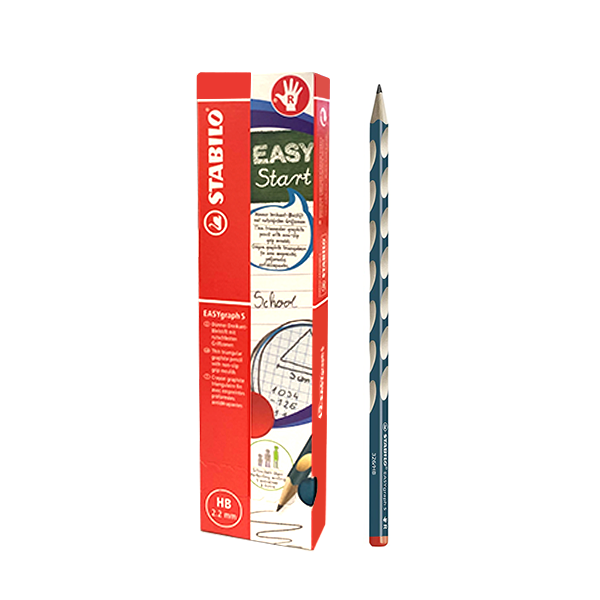 Lápiz Stabilo Easygraph grueso diestros. Caja 12 u.