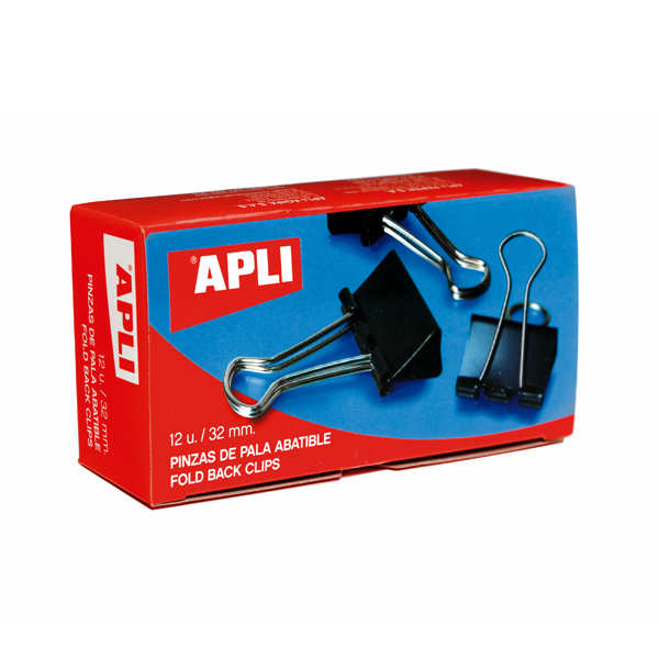 Pinza pala abatible Apli 32 mm 12 u.