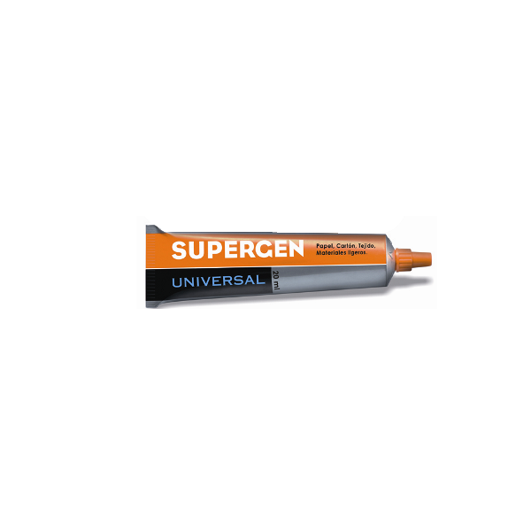 Tubo pegamento Supergen universal 20 ml.