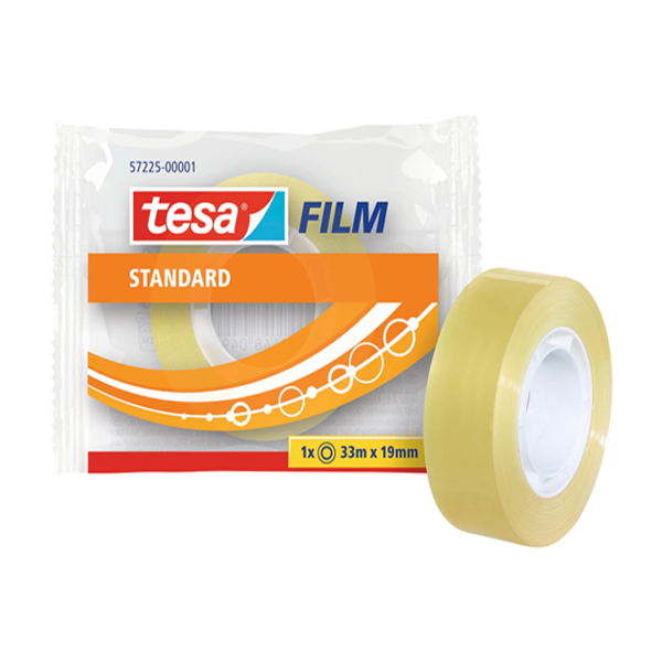 Cinta adhes. transparente Tesa 33 m x 19 mm