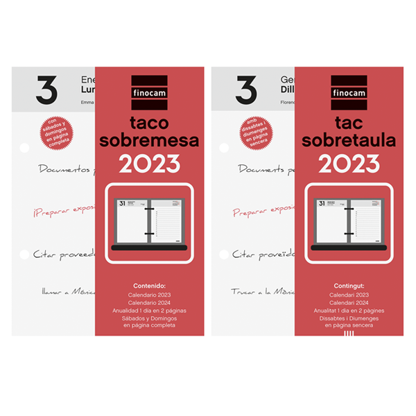 Calendarios sobremesa