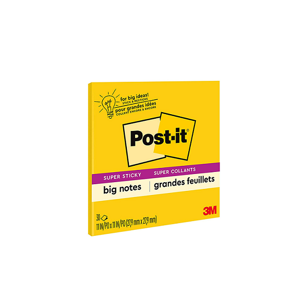 Post-it súper sticky 279x279 mm.