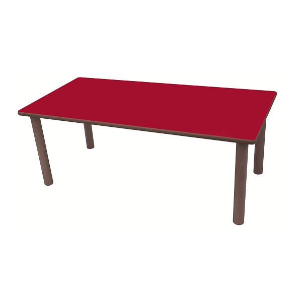 Mesa rectangular 120x60 cm T1 alt. 46 cm