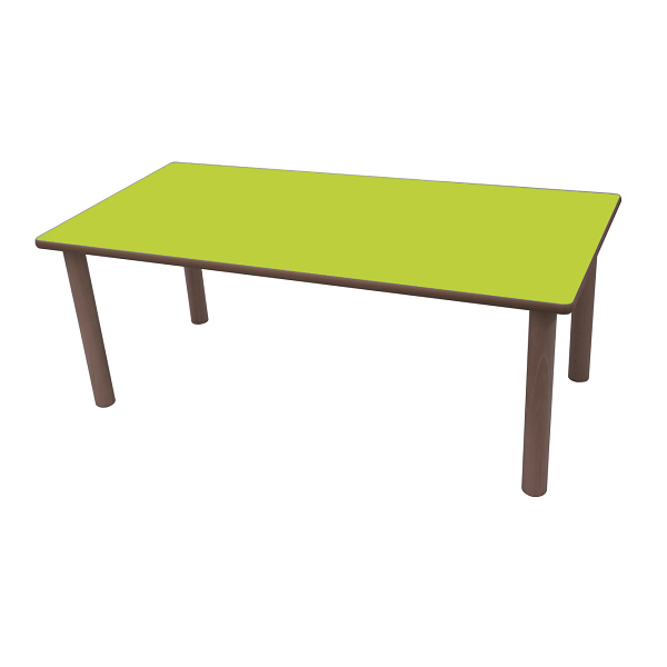 Mesa rectangular 120x80 cm T1 alt. 46 cm