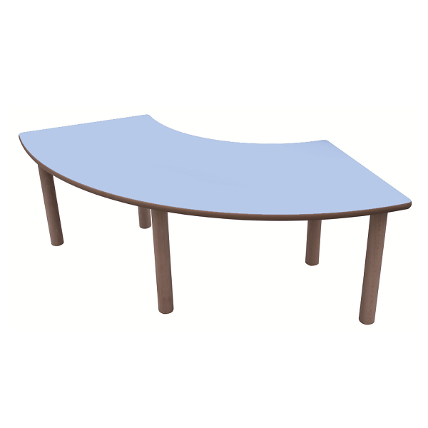 Mesa 1/4 de aro 100x100 cm T1 alt. 46 cm