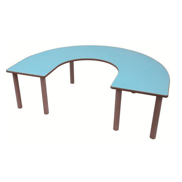 Mesa en U 150x120 cm T0 alt. 40 cm