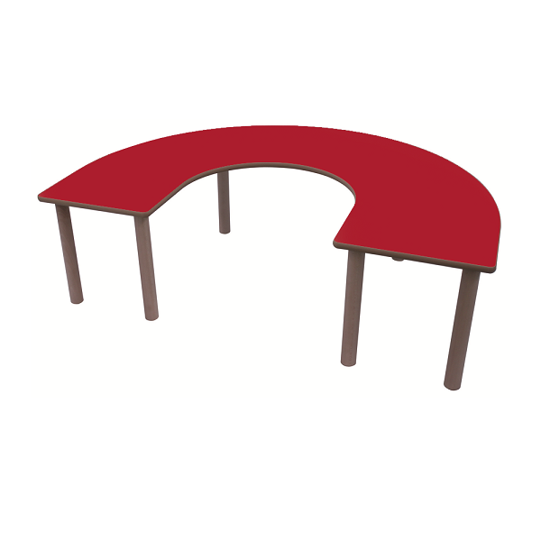 Mesa en U 150x120 cm T1 alt. 46 cm