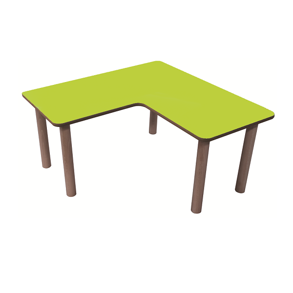 Mesa en L 90x90 cm T2 alt. 53 cm