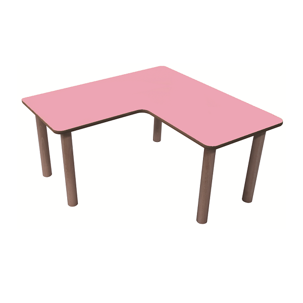 Mesa en L 90x90 cm T3 alt. 59 cm