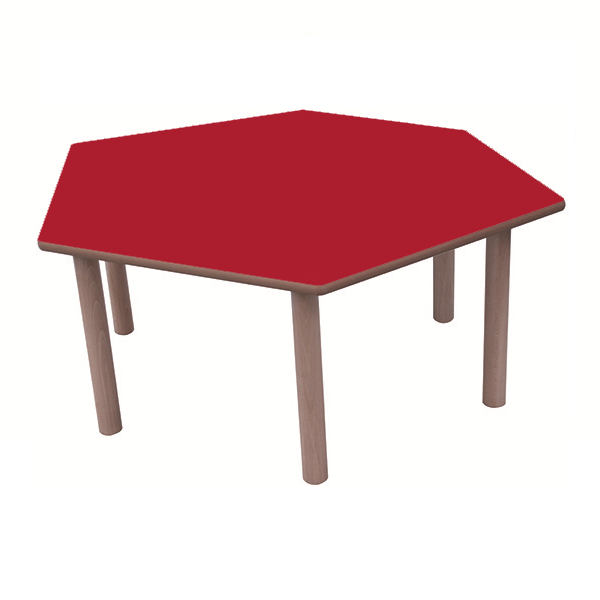 Mesa hexagonal 110x55 cm T1. 46 cm