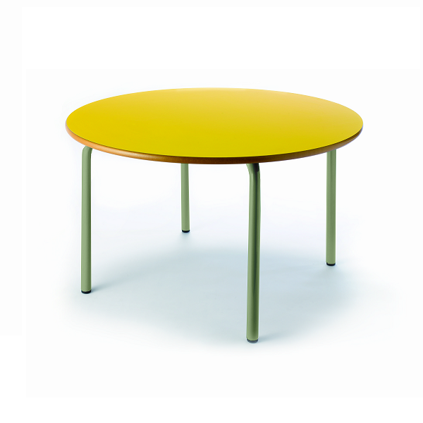 Mesa circular 206 pata verde 90 cm alt.54