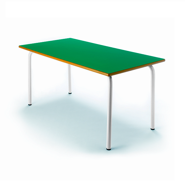 Mesa rect. 207 - 110x55 cm pata blanca alt. 54