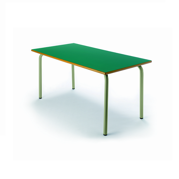 Mesa rect. 207 - 120x60 cm pata verde alt. 60