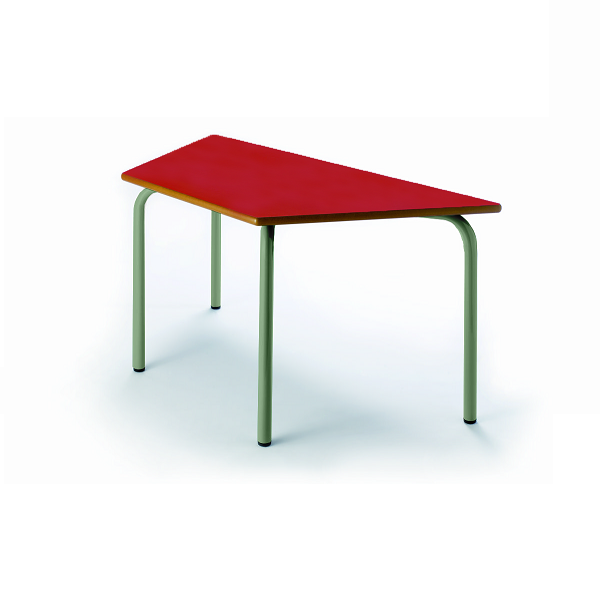 Mesa trapezoidal 205 - 120x3 l60 cm pata verde alt. 54