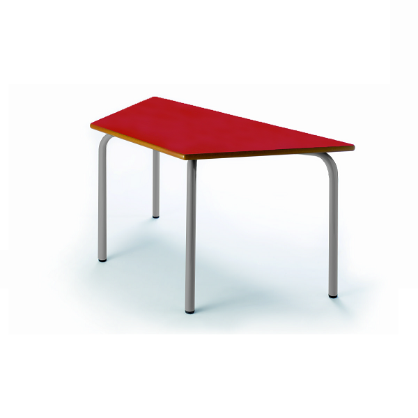 Mesa trapezoidal 205 - 120x3 l60 cm pata gris alt. 60