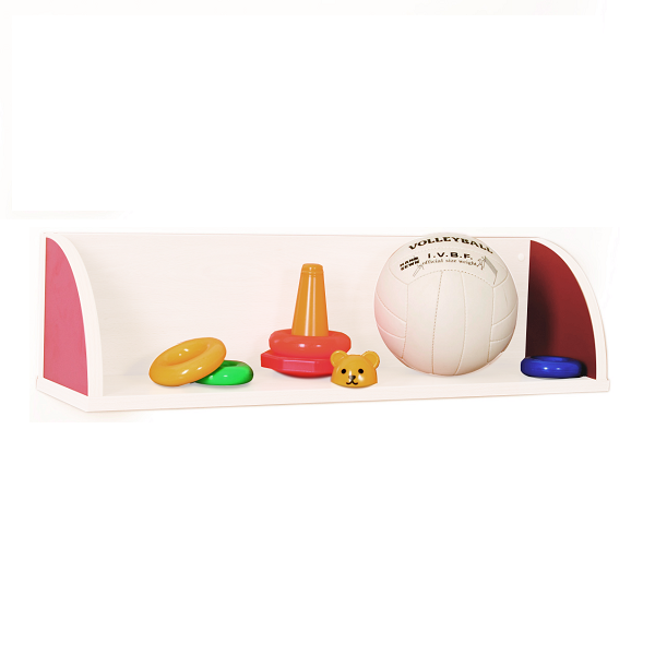 Balda blanca laterales quesitos 80x22x22 cm