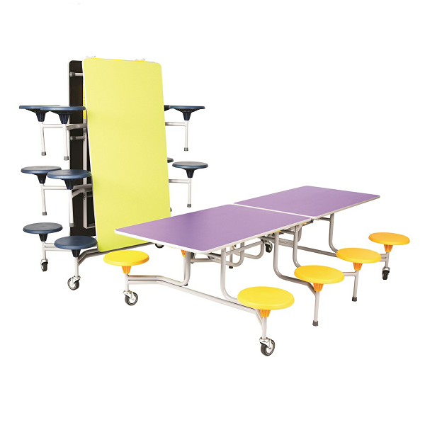 Mesa rect. 244x76 cm 8 asient. alt. 66 cm