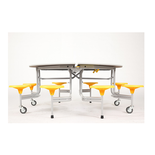 Mesa oval. 152x137 cm 8 asient. alt. 61 cm