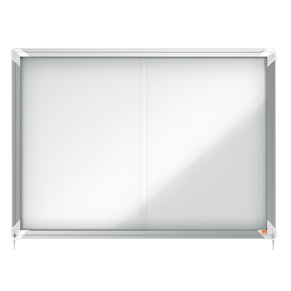 Vitrina interior puerta corredera magnética blanca