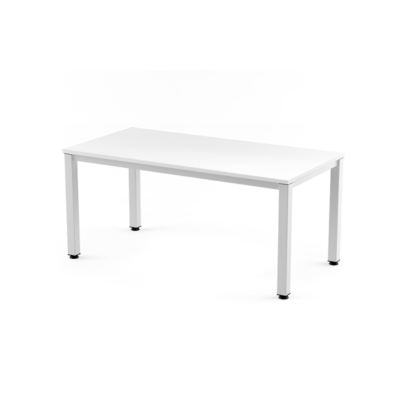 Mesa operativa rect. est. Blanco 140x80